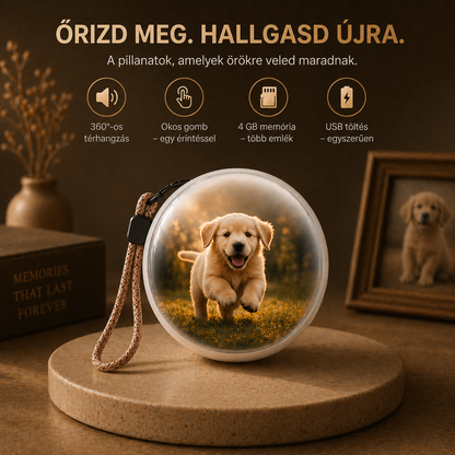 EmlékKristály™ Videó Gömb - Az emlékeid Veled, bárhol.